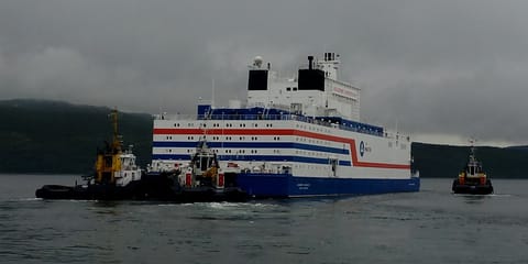 The Russian nuclear power barge Akademik Lomonosov is the best-known working example of a seaport-based nuclear power plant (Elena Dider / CC BY)