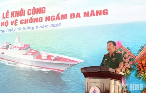Vietnam frigate construction ceremony