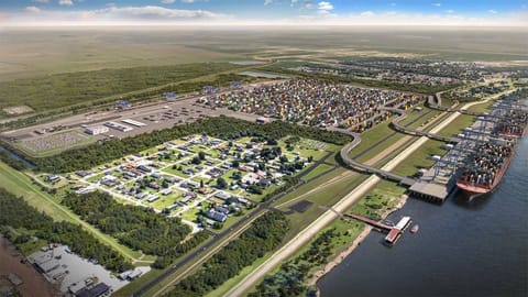 Port of New Orleans new container terminal rendering