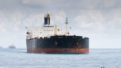 tanker at sea