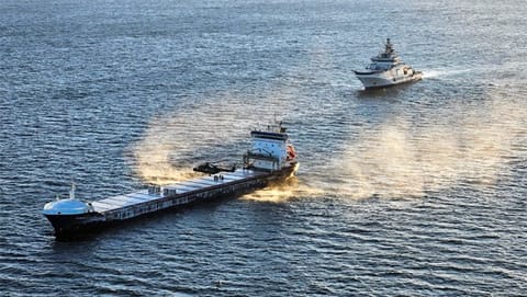 Finnish Coast Guard detaining cargo ship