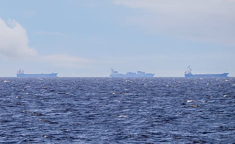 vessels anchored Persian Gulf