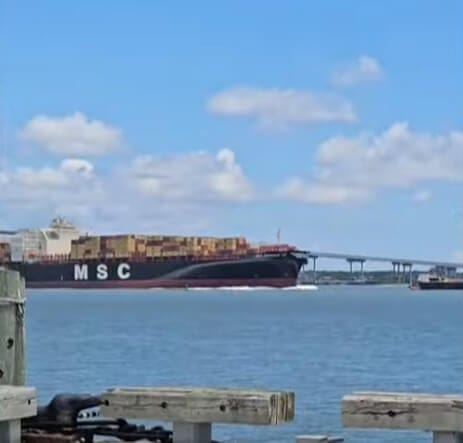 runaway containership