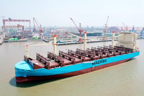 Maersk container ship building