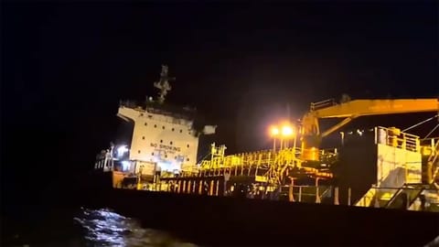 cargo ship attacked off Ukraine