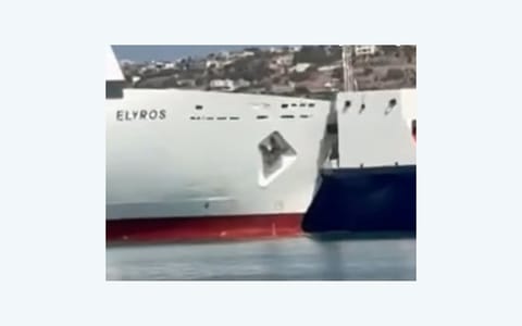 ferry cargo ship collision