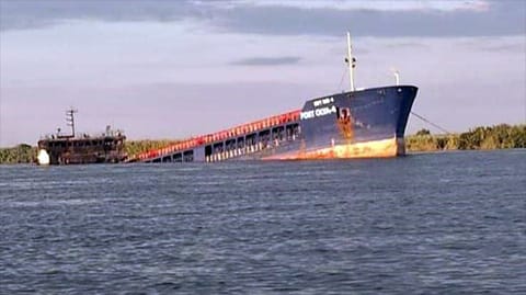 Caspian cargo ship sunk by Ukraine