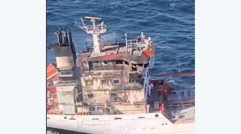 damaged product tanker struck off Romania