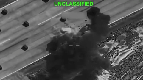 A strike on Iranian military assets, July 8 (Central Command)