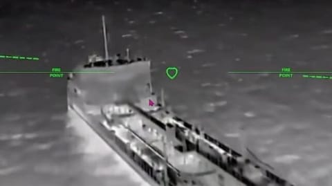 Ukraine attacking tanker with drone