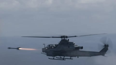 US Navy attack helicopter