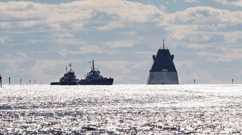 USS Zumwalt completes builders sea trials at Ingalls after the CPS refit, 2026 (HII)