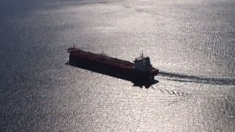 tanker at sea