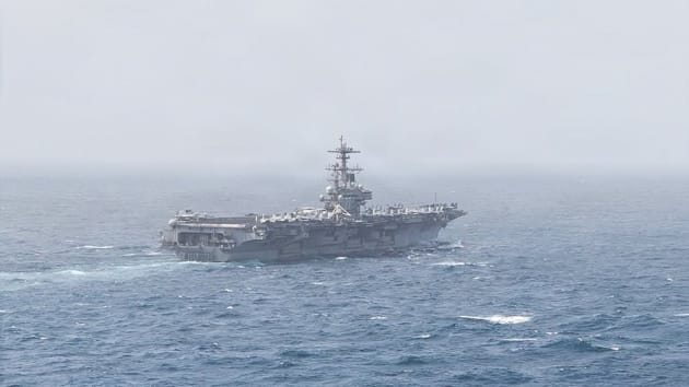 USS George H.W. Bush (CVN 77) in the Arabian Sea last week (CENTCOM)