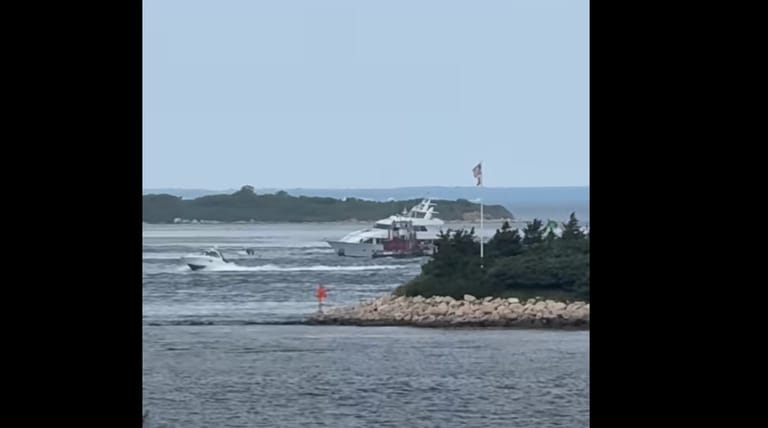 Favor aground off Woods Hole (USCG)