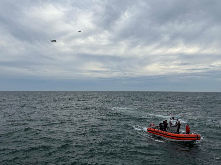 Air and surface assets conducted a wide-ranging search off Nantucket (USCG)