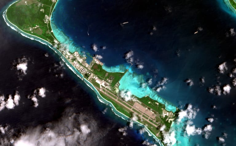 The South Pan on Diego Garcia on October 24 (Sentinel-2 / CJRC)