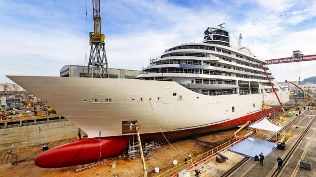 Four Seasons yacht under construction