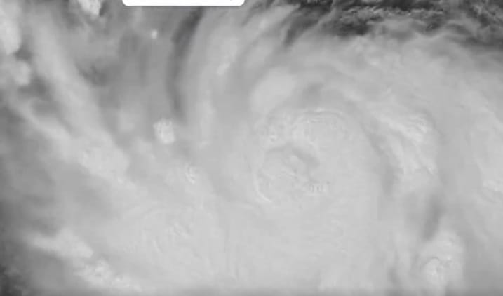 Hurricane Polo at the outset of an extreme rapid intensification cycle, Sept. 21 (NOAA / CIRA)