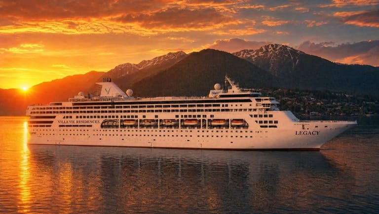 residential cruise ship rendering