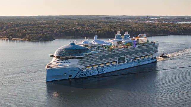 large cruise ship at sea
