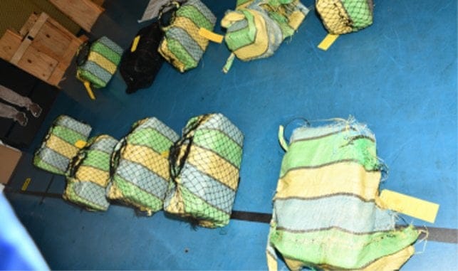 bundles of cocaine retrieved from the English Channel