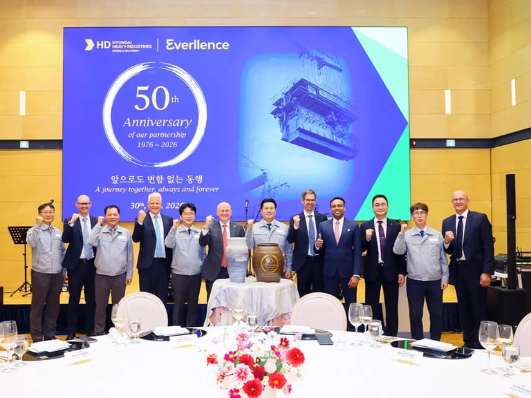 Everllence Marks 50 Years of HHI-EMD as Two-Stroke Licensee