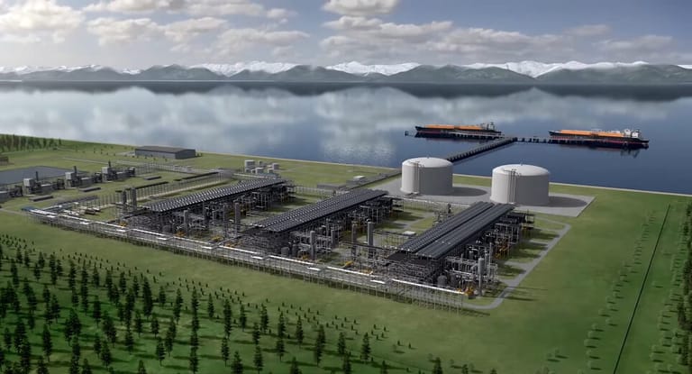 The proposed Alaska LNG liquefaction plant on Cook Inlet (Alaska LNG)