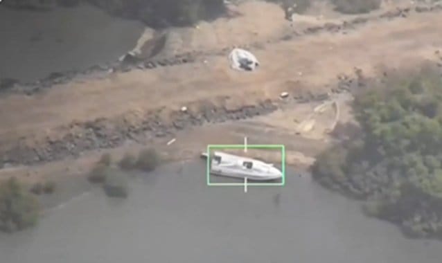 Houthi unmanned attack boat