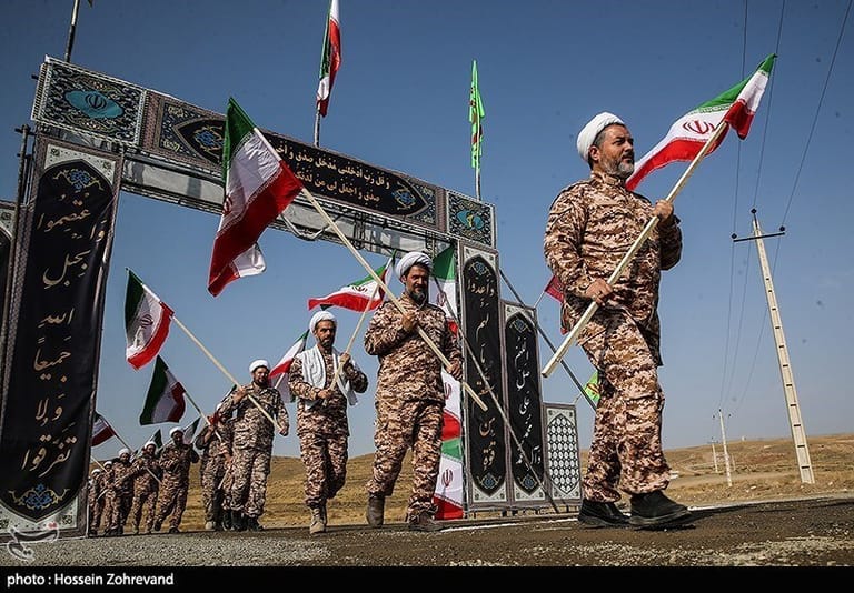 For the Iranian leadership, the number one war objective is regime survival – otherwise the ruling elite will be stripped of their privileges and unseated by the Iranian public (file image courtesy Tasnim / Hossein Zohrevand)