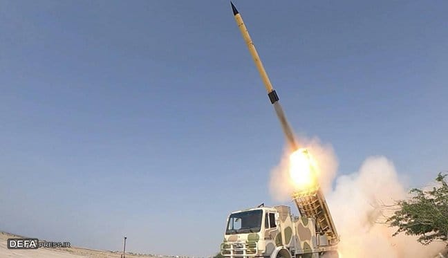 Iranian Fajr-5 with sea mine payload