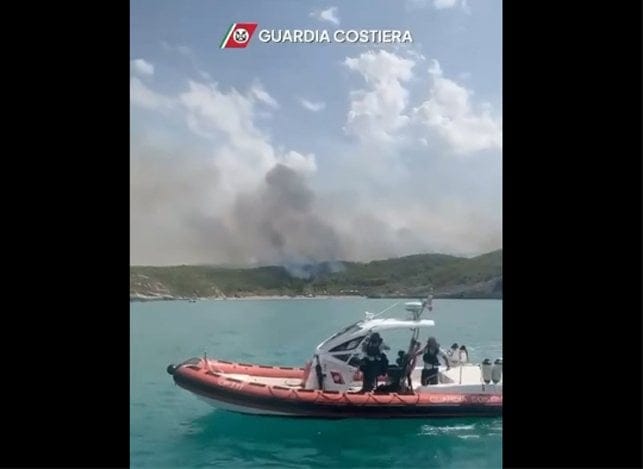 Evacuations by Italian Coast Guard