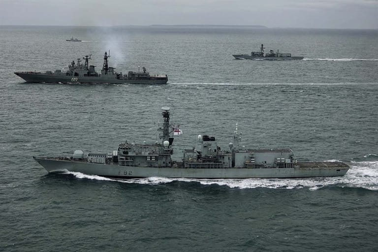 Royal Navy monitoring Russian warships