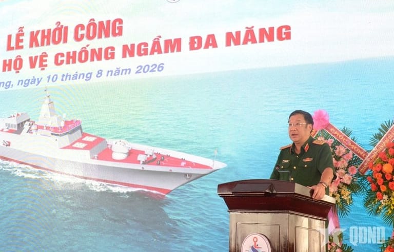 Vietnam frigate construction ceremony