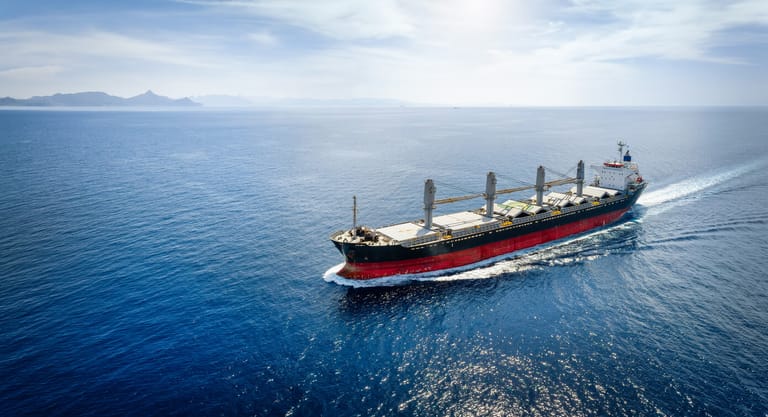 bulker at sea