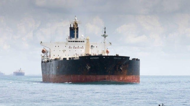 tanker at sea