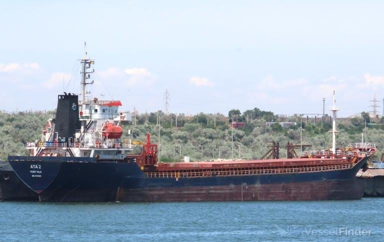 small Turkish-owned cargo ship with crew from Azerbaijan