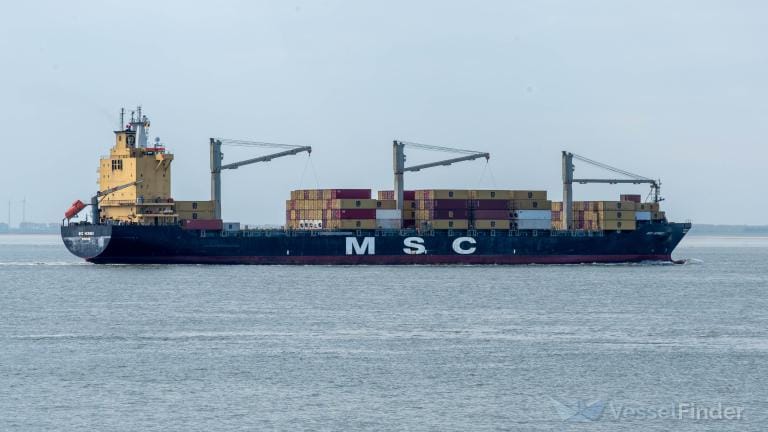 MSC containership