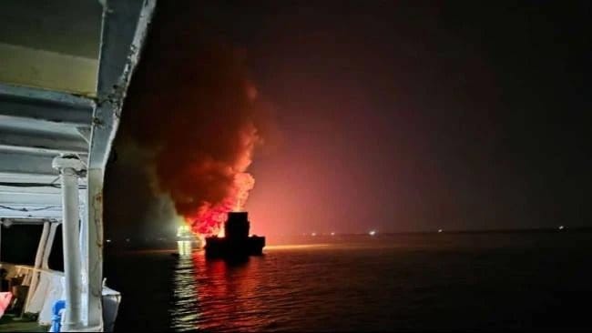 chemical cargo fire