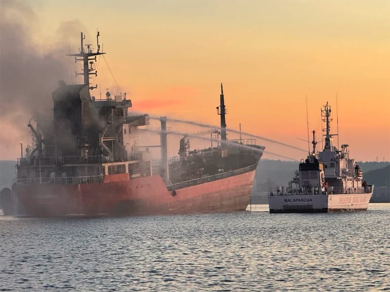 tanker fire