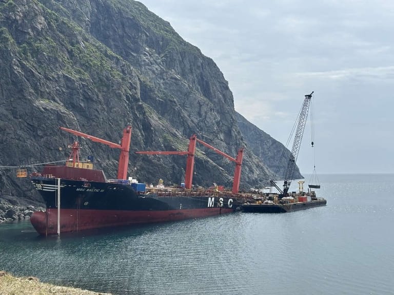 wreck removal Canada MSC Baltic III