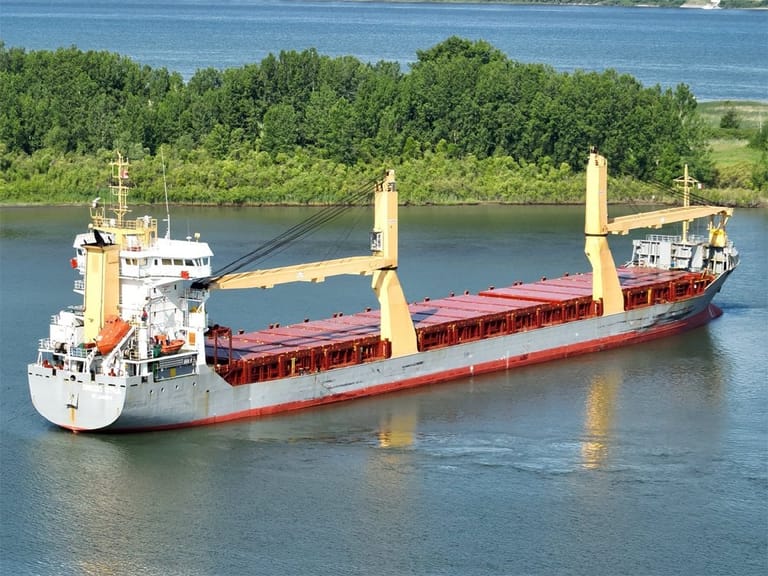 cargo ship aground in Canada