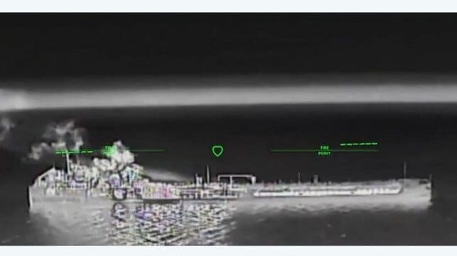 Ukraine hitting Russian tanker