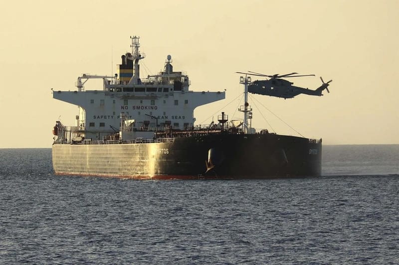 UK board shadow fleet tanker