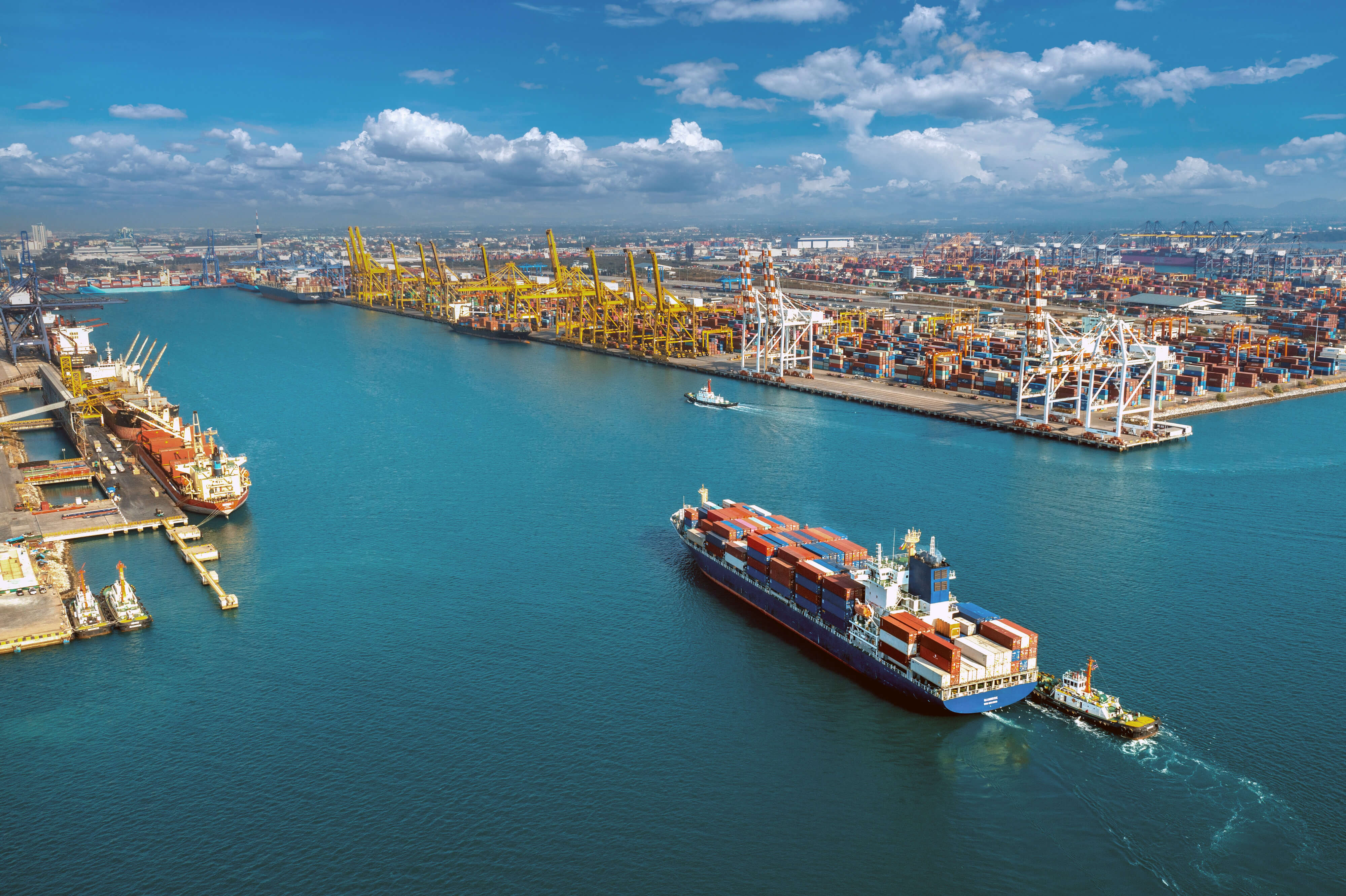 Ship and port