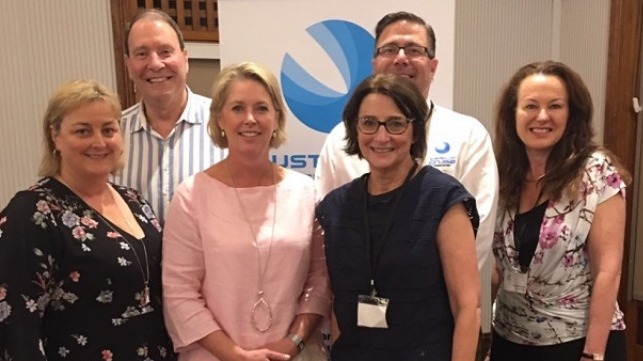 Pictured above, from left to right are: Jay McKenzie (Bob Wood Cruise Group); Grant Gilfillan (Chair, ACA); Jill Abel (CEO, ACA), Thor Elliott (Fremantle Ports); Anne McVilly (Port Arthur Historic Site) and Christine Cole (Tourism WA).