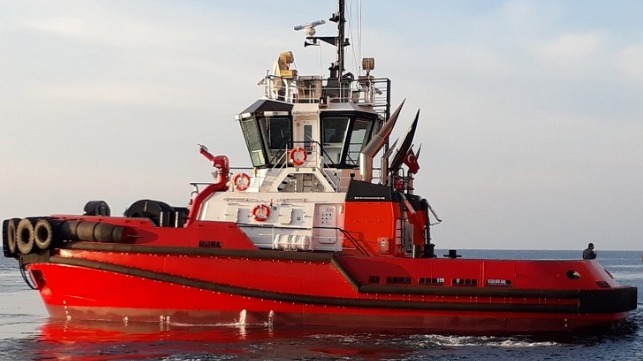 Sanmar Shipyards Delivers a 60tbp Tugboat to Marintug of Turkey