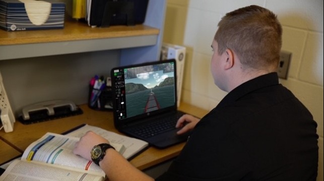 Image caption: Massachusetts Maritime Academy cadets receive remote training via Wärtsilä Cloud Simulation Solution. Copyright: Massachusetts Maritime Academy