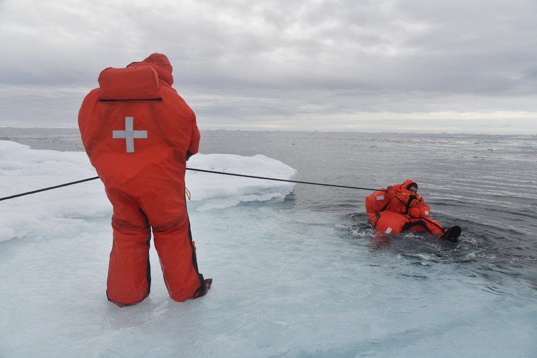 White Glacier Arctic Survival Suit First to Exceed Testing Standards