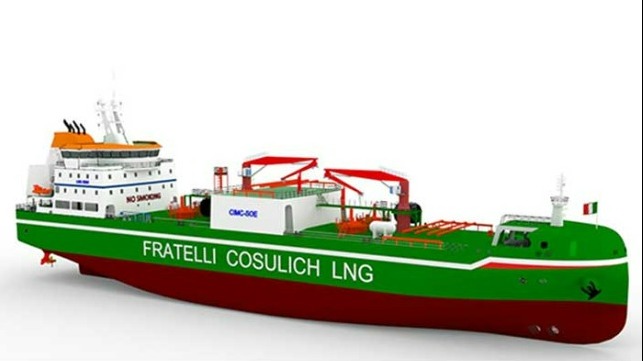 Image caption: Fratelli Cosulich LNG Bunker vessel. © Fratelli Cosulich LNG